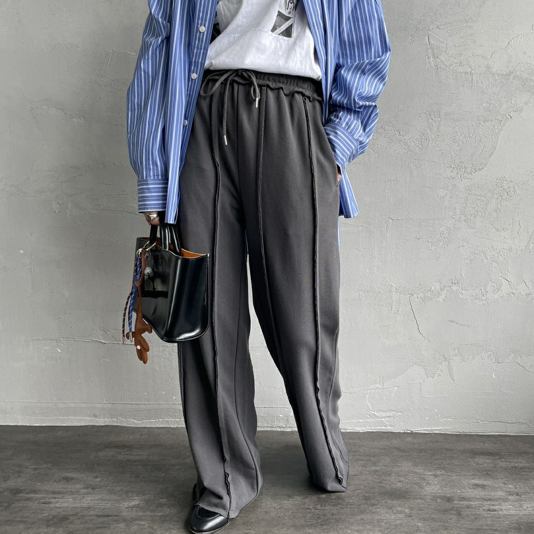 08 CHARCOA&&モデル身長：158cm 着用サイズ：F&&