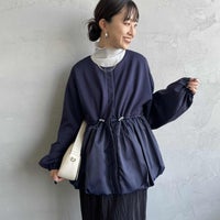 16 NAVY&&モデル身長：150cm 着用サイズ：F&&