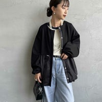 09 BLACK&&モデル身長：150cm 着用サイズ：F&&