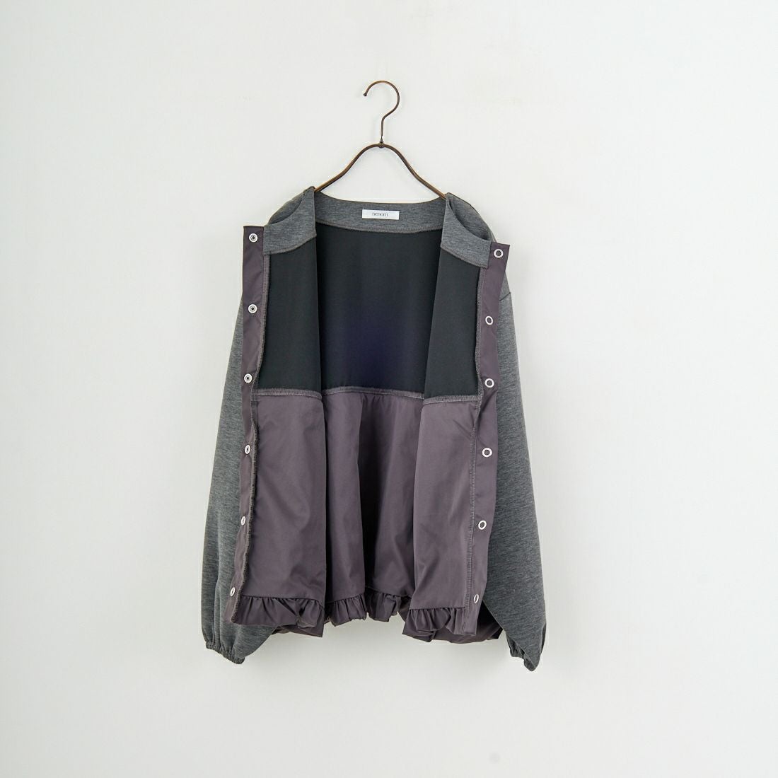nenom [ネノム] 裾バルーン ドッキングブルゾン [NE25132018] 08 CHARCOA