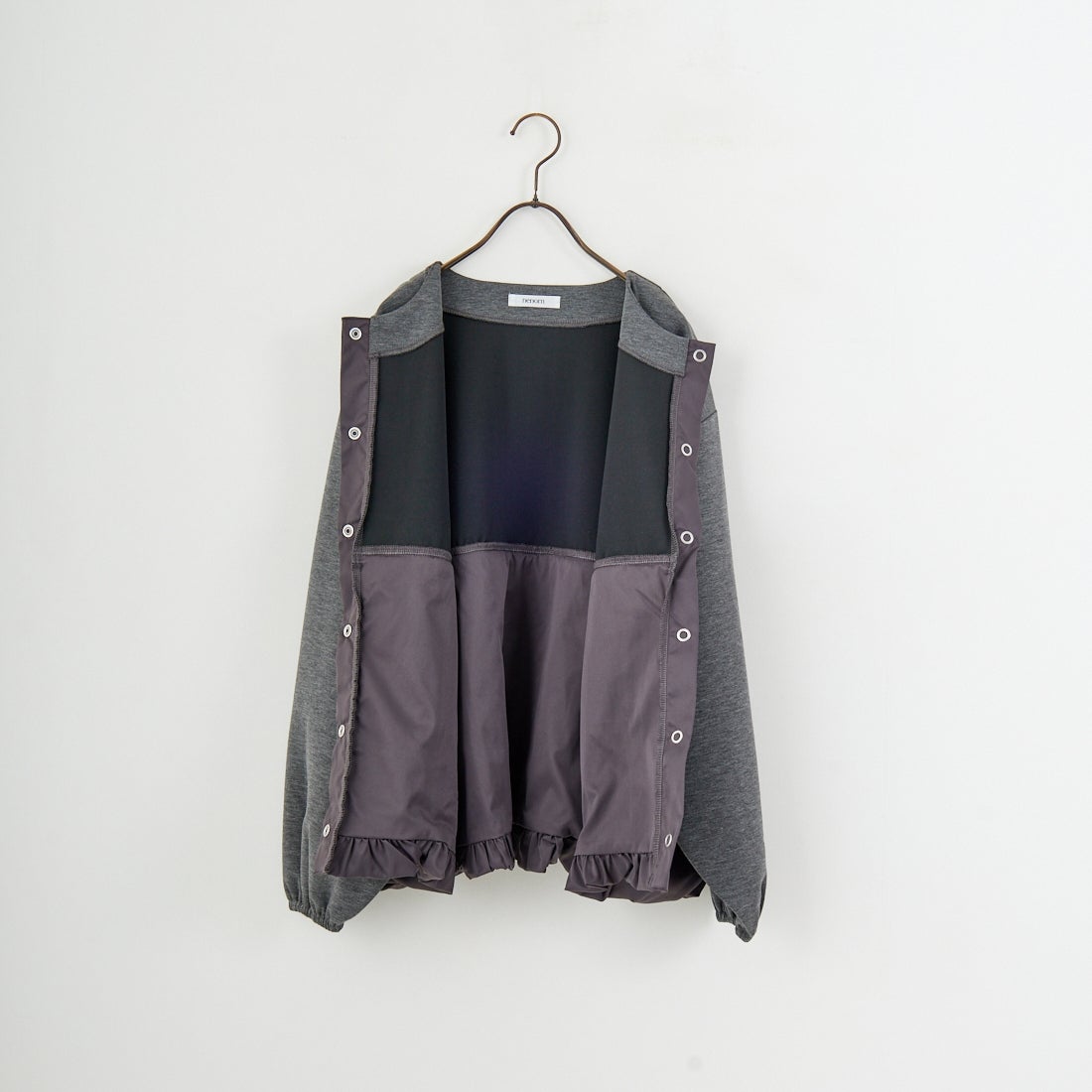nenom [ネノム] 裾バルーン ドッキングブルゾン [NE25132018] 08 CHARCOA