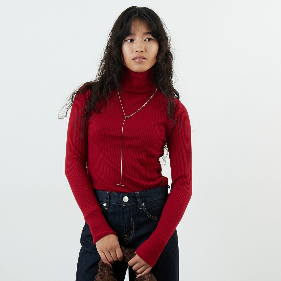 RED&&モデル身長：162cm 着用サイズ：36&&