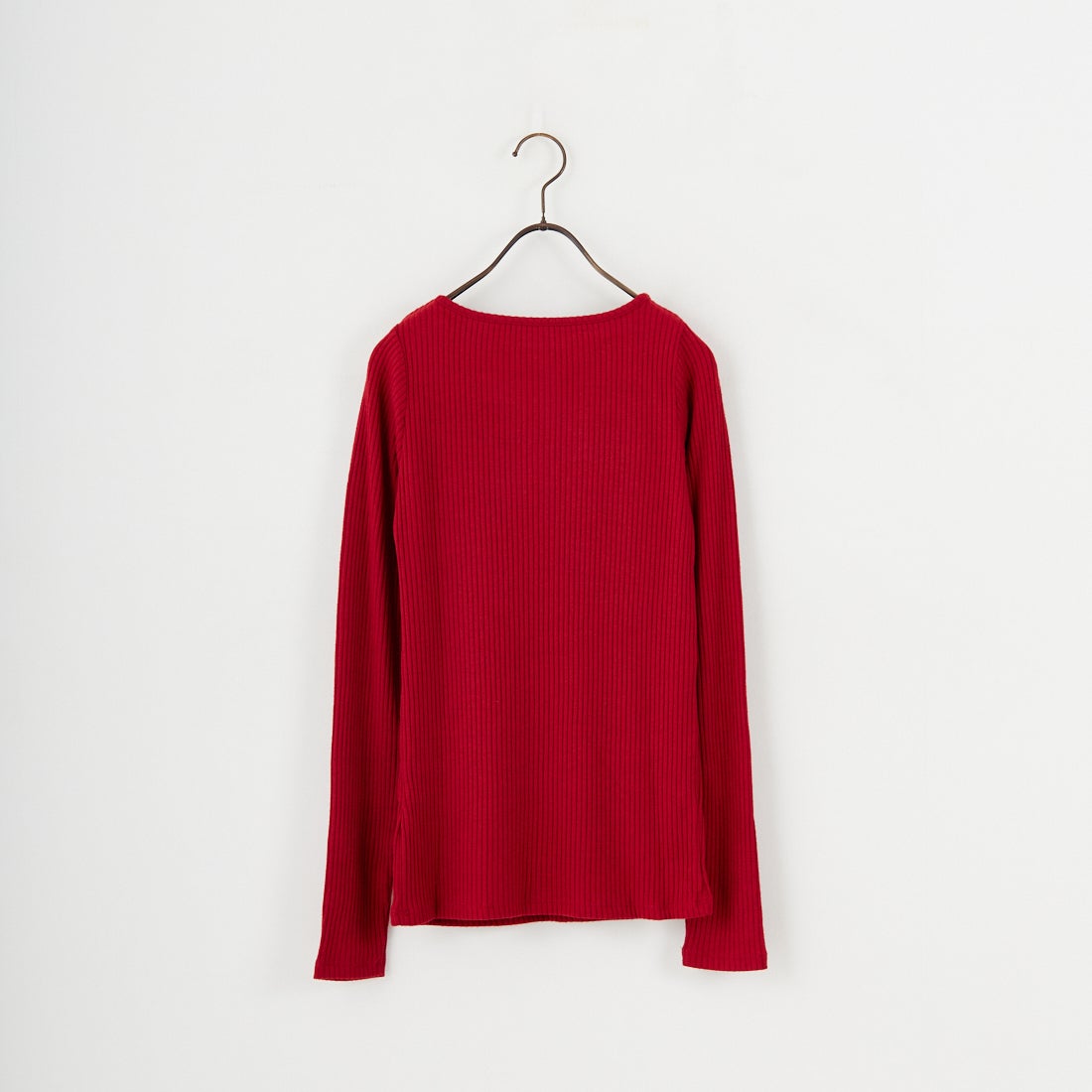 Jeans Factory Clothes [ジーンズファクトリークローズ] ウォームリブボートネックTシャツ [JFW-C025] RED