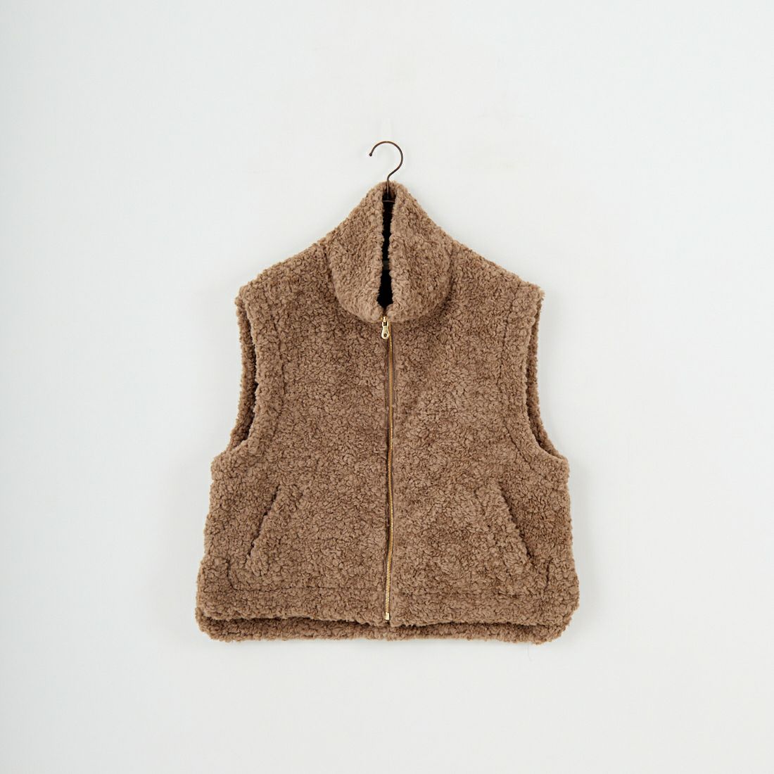 Jeans Factory Clothes [ジーンズファクトリークローズ] プードルボアハイネックベスト [VP-2263] ｸﾞﾚｰｼﾞｭ