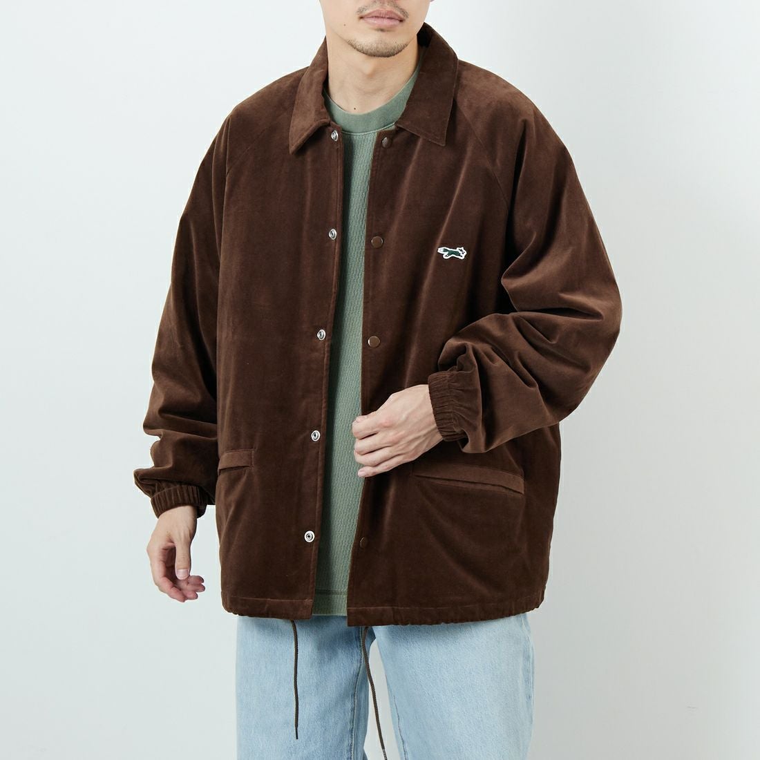 BROWN&&モデル身長：168cm 着用サイズ：L&&