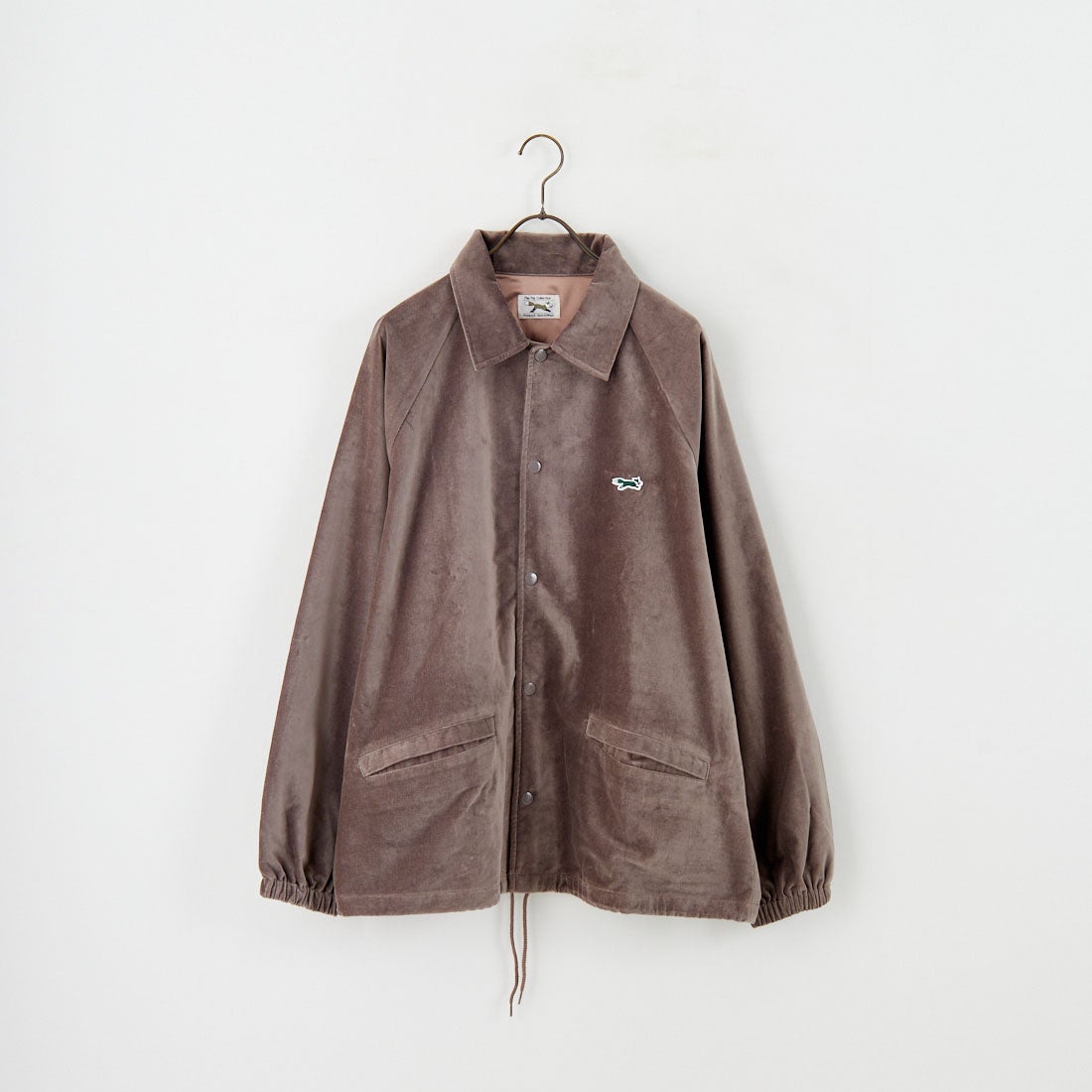 THE FOX [ザフォックス] 別注 ワンポイントロゴ ラグランスリーブコーチジャケット [PN25F002-JF] BEIGE