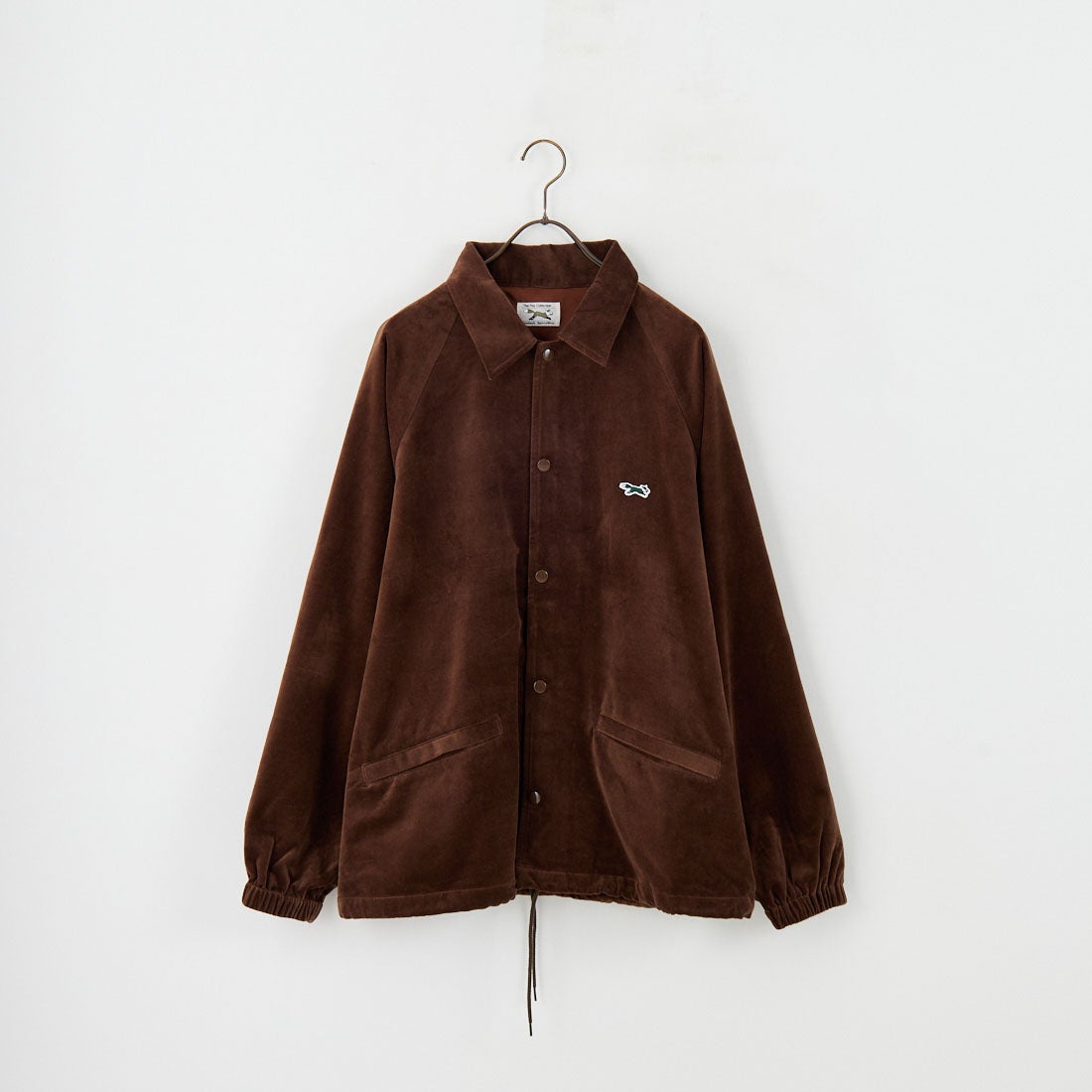 THE FOX [ザフォックス] 別注 ワンポイントロゴ ラグランスリーブコーチジャケット [PN25F002-JF] BROWN