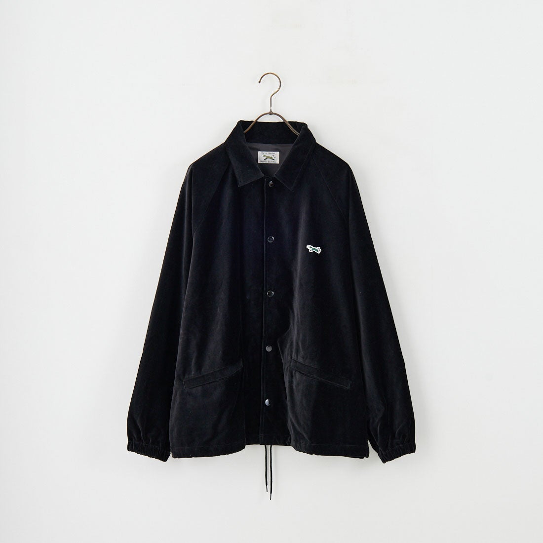 THE FOX [ザフォックス] 別注 ワンポイントロゴ ラグランスリーブコーチジャケット [PN25F002-JF] BLACK