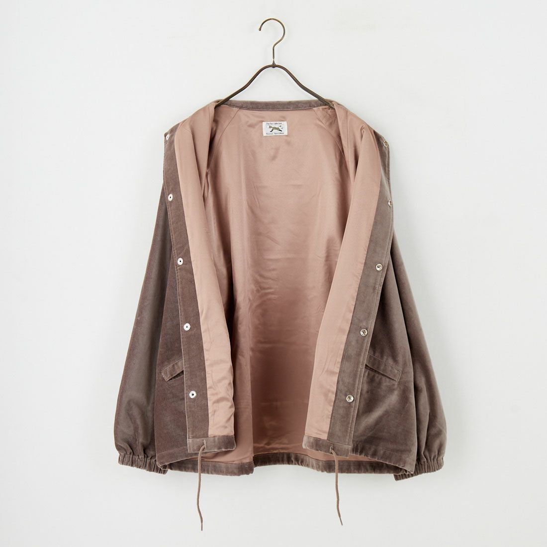 THE FOX [ザフォックス] 別注 ワンポイントロゴ ラグランスリーブコーチジャケット [PN25F002-JF] BEIGE