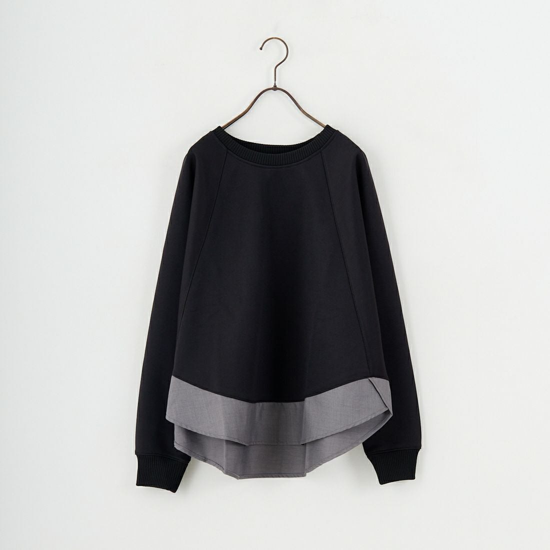 Jf Ready Made [ジェイエフレディメイド] ボンディングラグラン切替プルオーバー [3225704] ﾌﾞﾗｯｸ