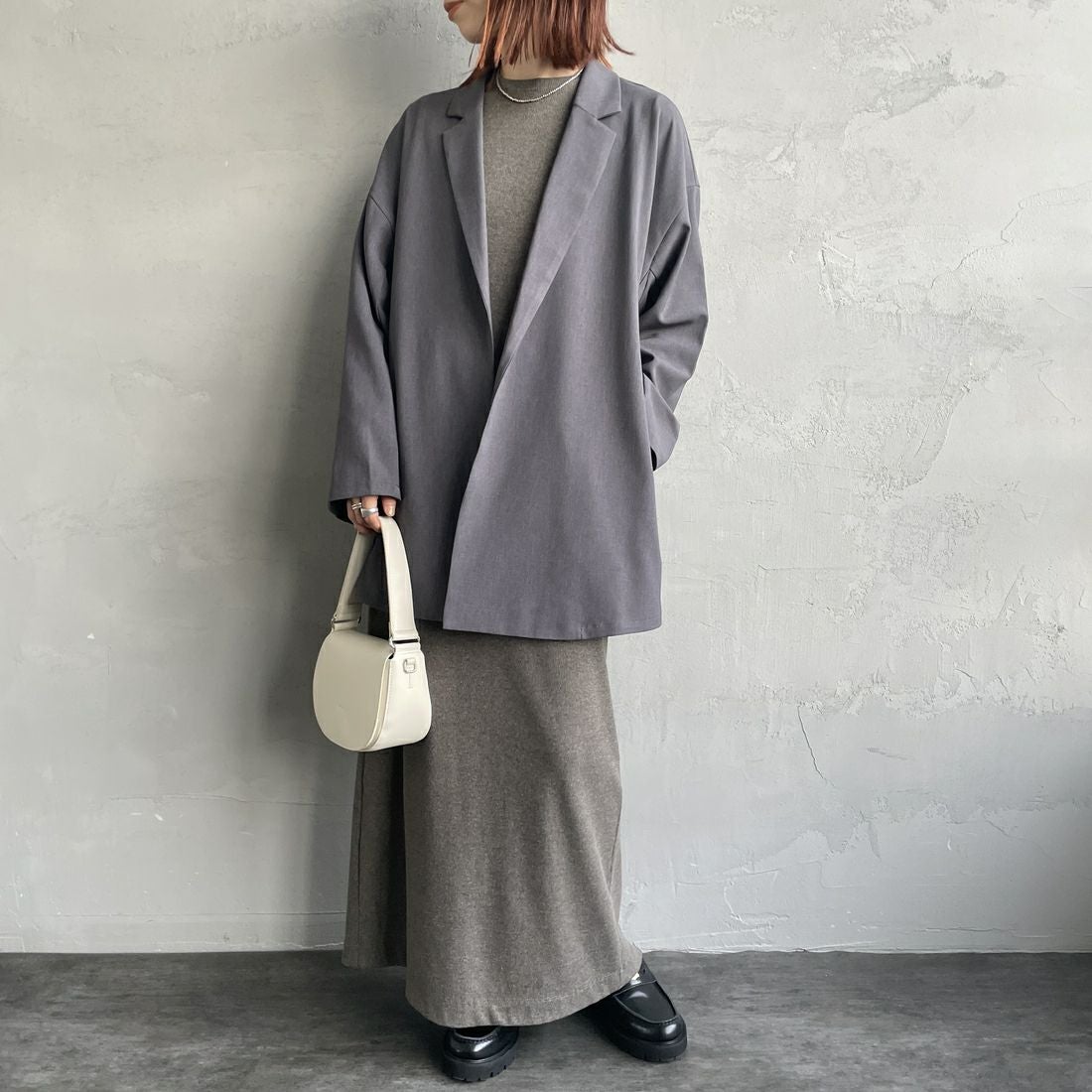 mizuiro ind [ミズイロインド] テーラードシャツジャケット [3-230103