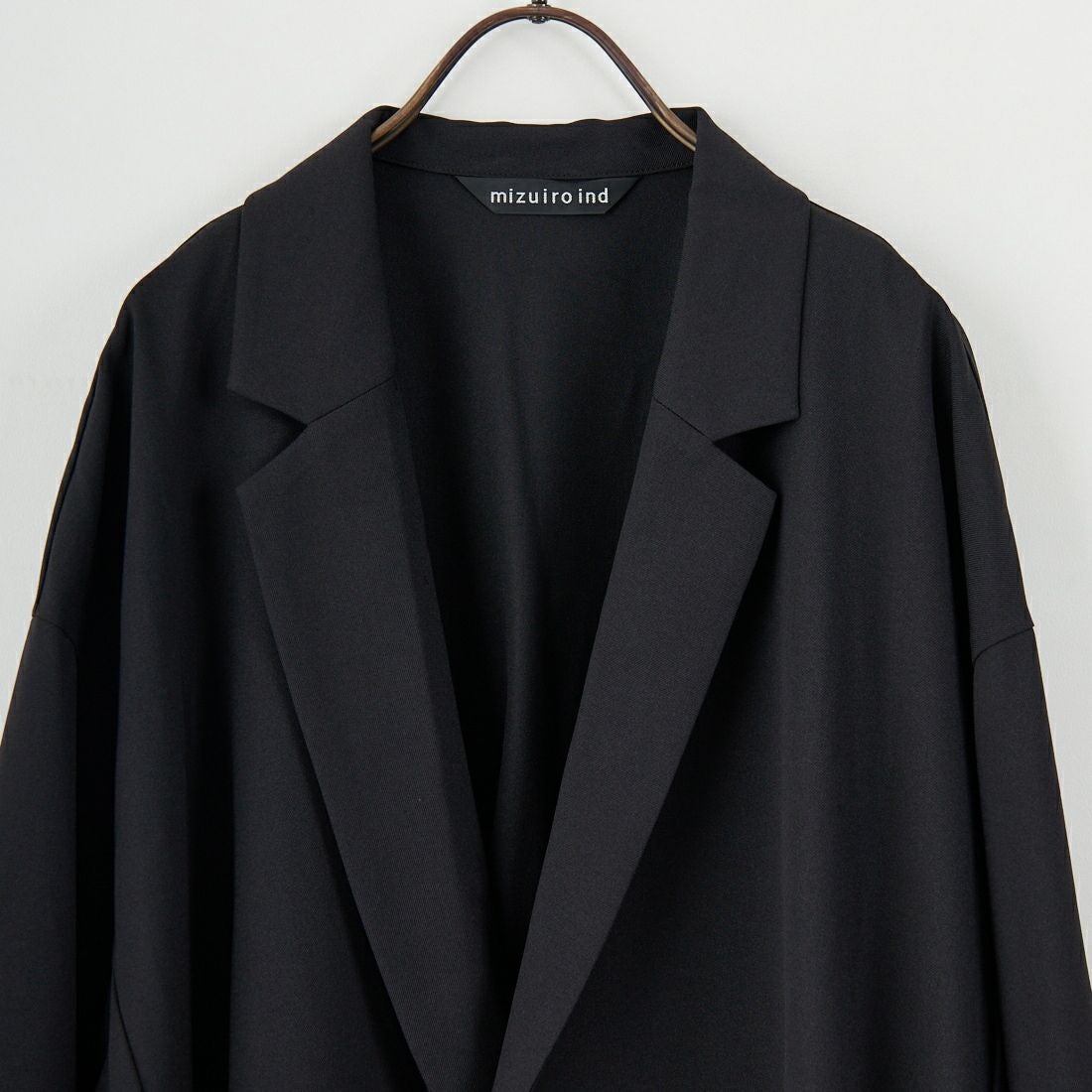 mizuiro ind [ミズイロインド] テーラードシャツジャケット [3-230103] 99 BLACK