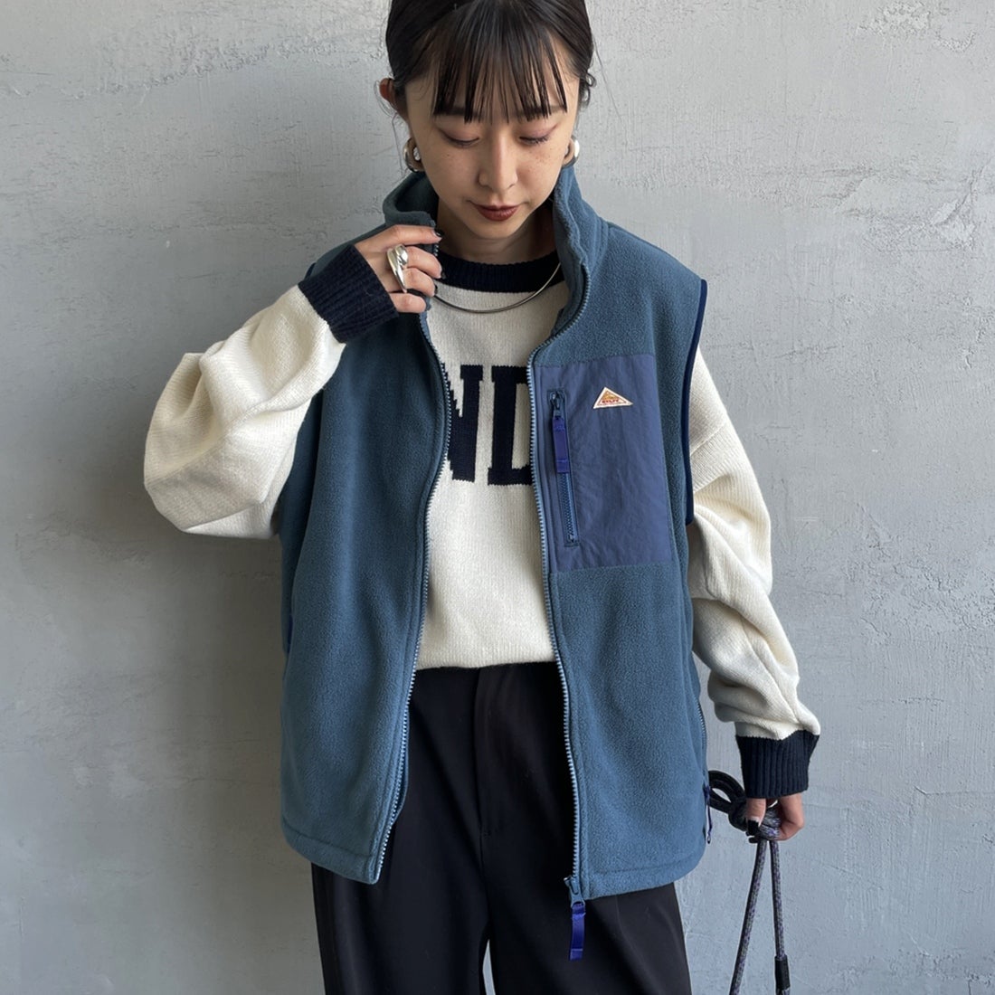 BLUE&&モデル身長：150cm 着用サイズ：S&&