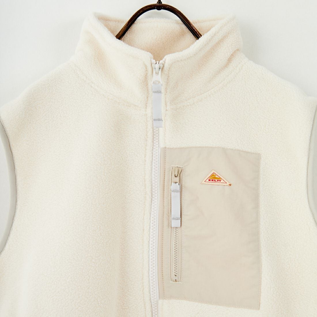 KELTY [ケルティ] 別注 フリース スタンドネックベスト [KE254W30IN02-JF] IVORY