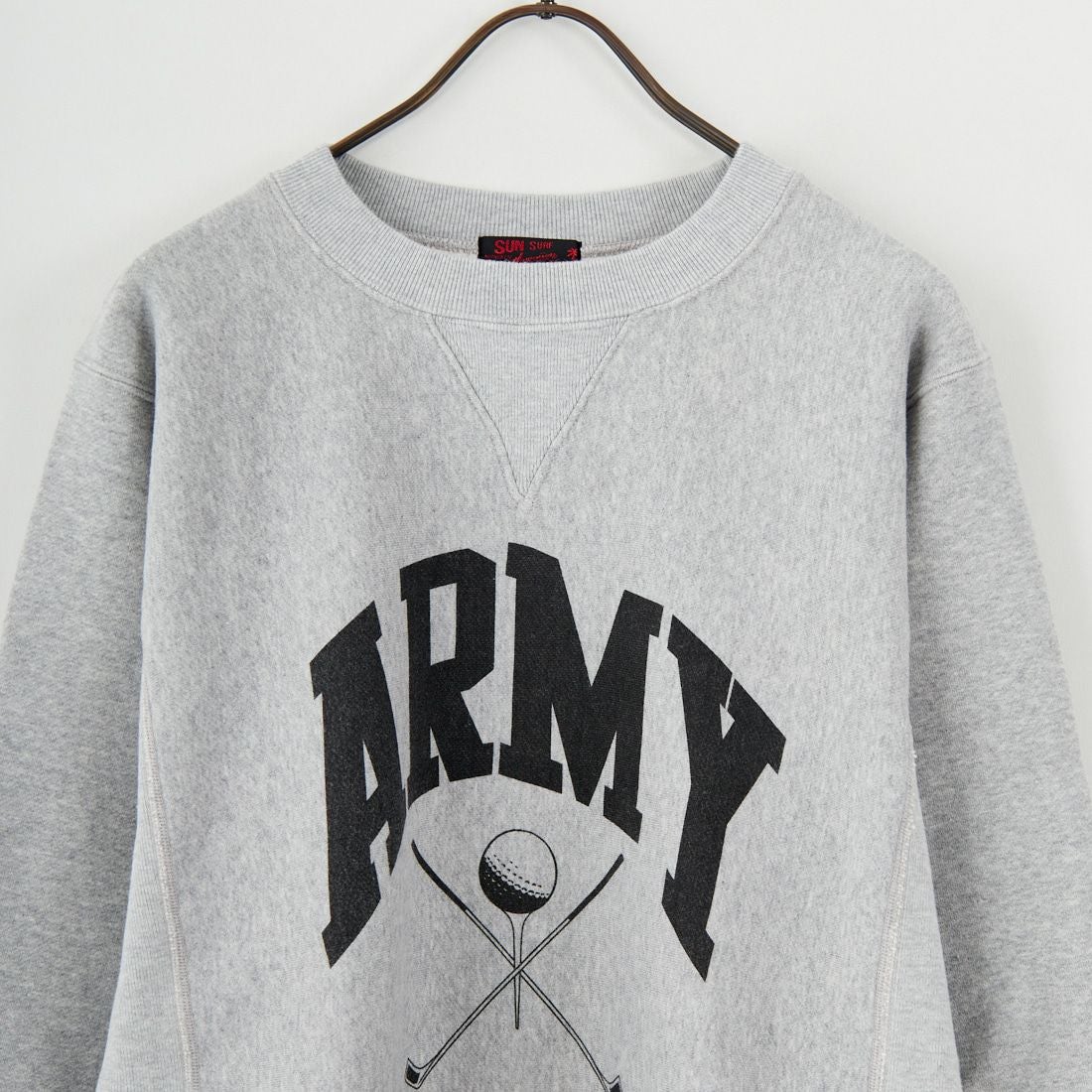 NEW VINTAGE GOLF [ニュービンテージゴルフ] SUNSURF×NVG アーミーゴルフスウェットシャツ [SSF-0419] GREY