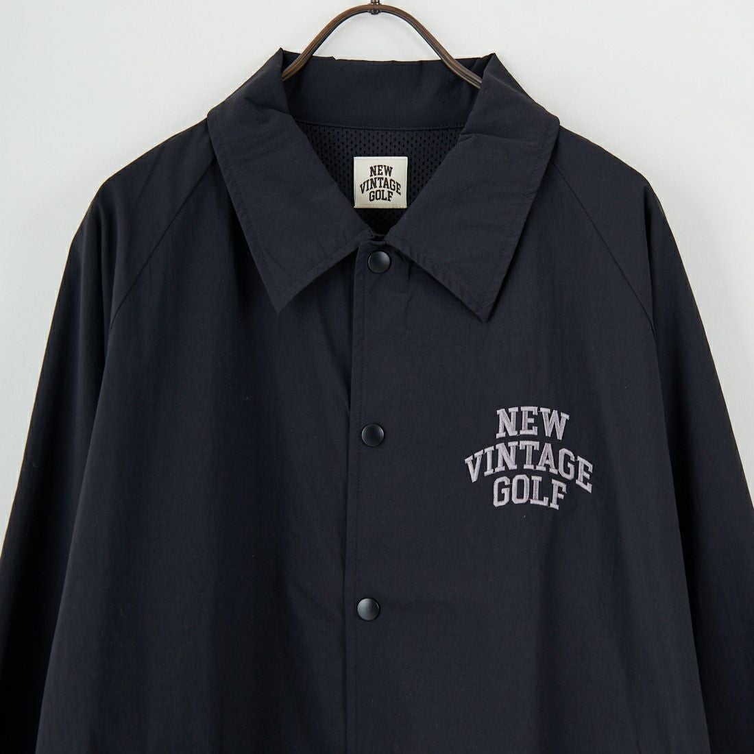 NEW VINTAGE GOLF [ニュービンテージゴルフ] NVG ストレッチコーチジャケット [NVG-0413] BLACK