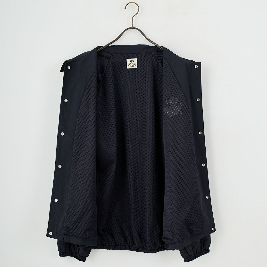 NEW VINTAGE GOLF [ニュービンテージゴルフ] NVG ストレッチコーチジャケット [NVG-0413] BLACK
