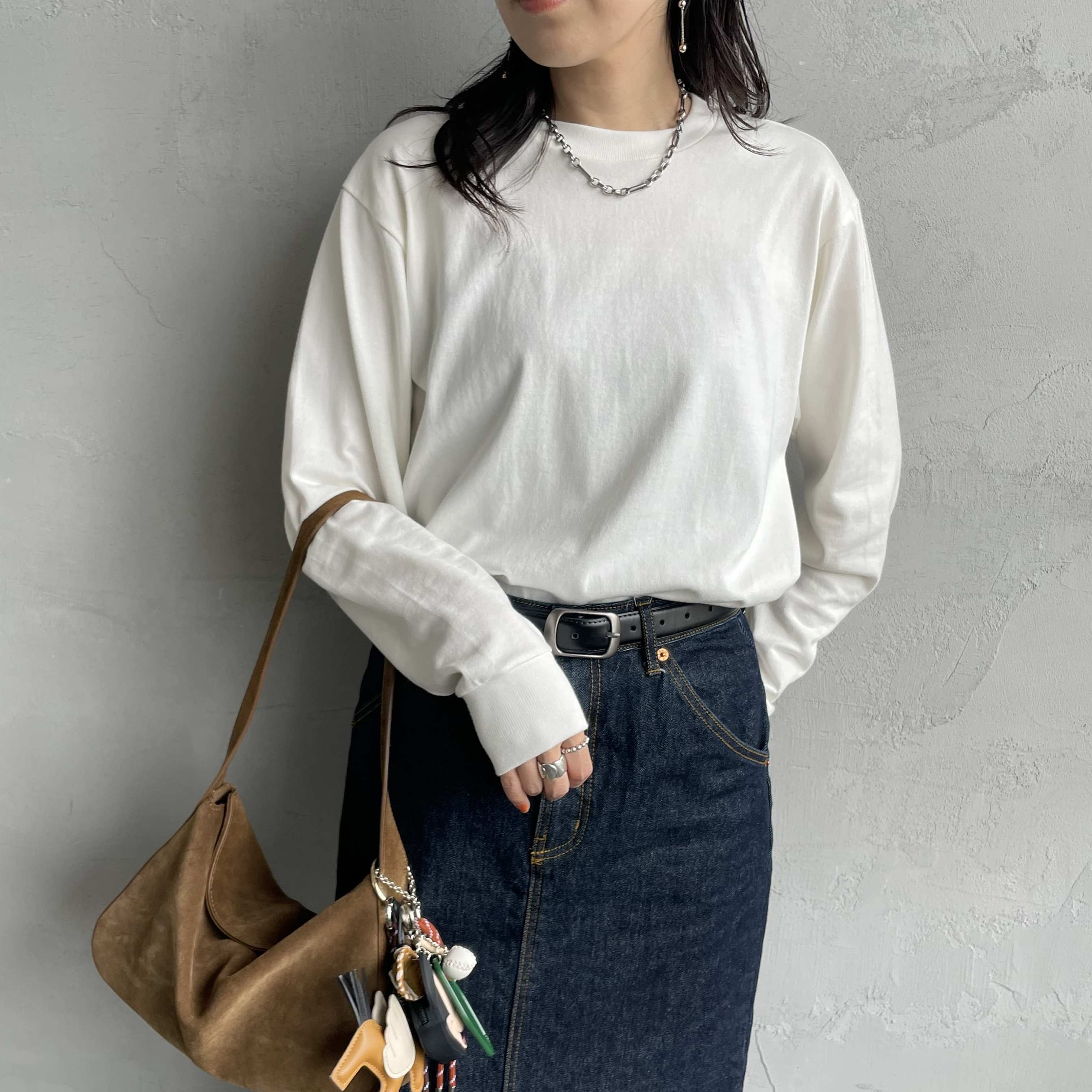 Hanes [ヘインズ] SHIRO クルーネックロングスリーブTシャツ [HM4-A201