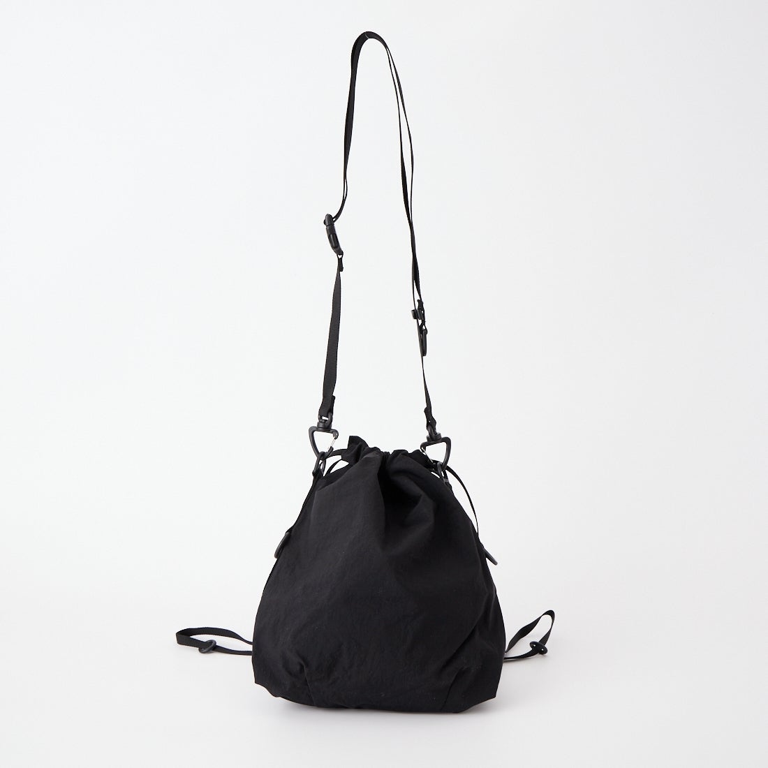 BAICYCLON by bagjack [バイシクロン バイ バッグジャック] シンセティックレザー ドローストリングバッグ [BCL-114] BLACK