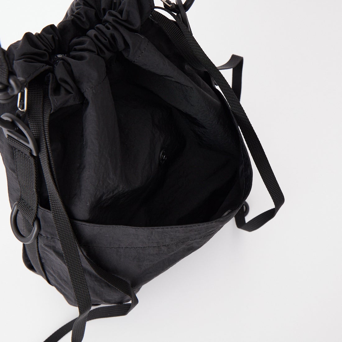 BAICYCLON by bagjack [バイシクロン バイ バッグジャック] シンセティックレザー ドローストリングバッグ [BCL-114] BLACK