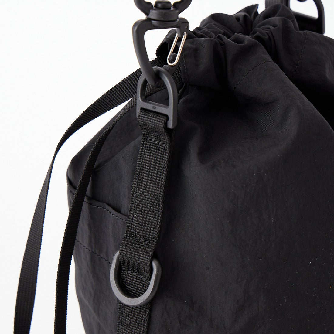 BAICYCLON by bagjack [バイシクロン バイ バッグジャック] シンセティックレザー ドローストリングバッグ [BCL-114] BLACK