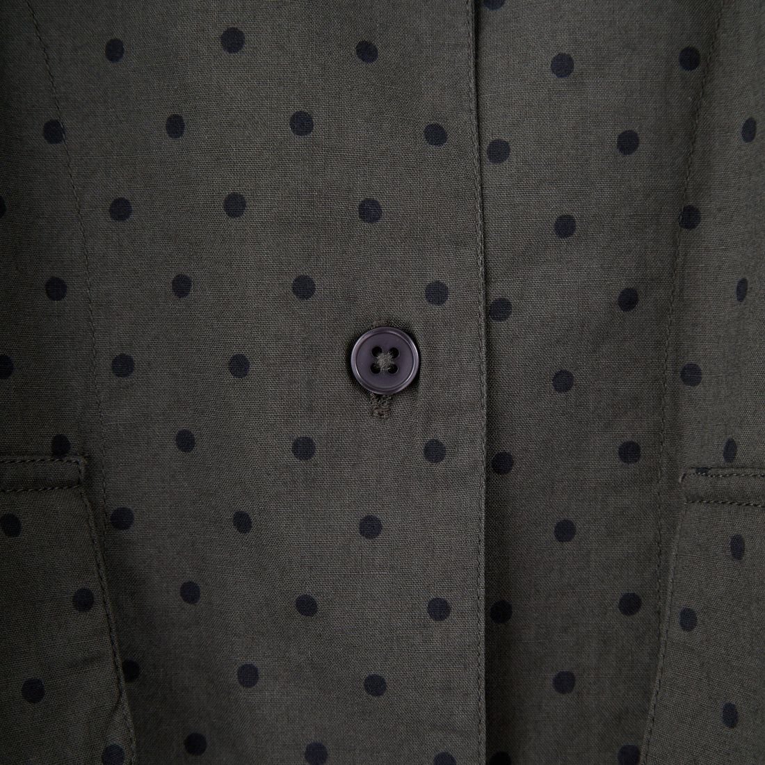 soil [ソイル] ドットコットンポプリン フラップポケットシャツ [NSL25531] 973M GY M.