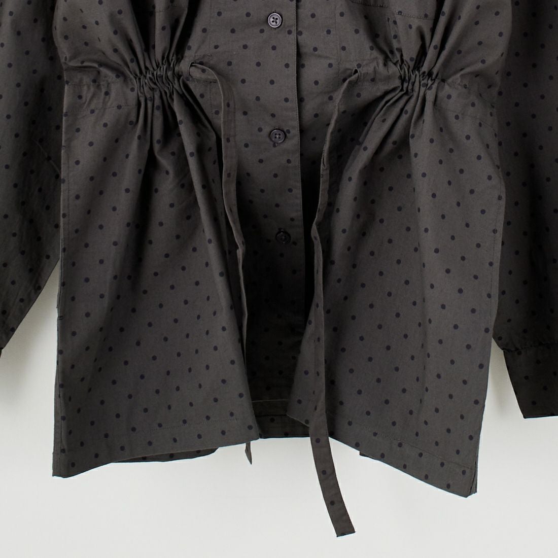 soil [ソイル] ドットコットンポプリン フラップポケットシャツ [NSL25531] 973M GY M.