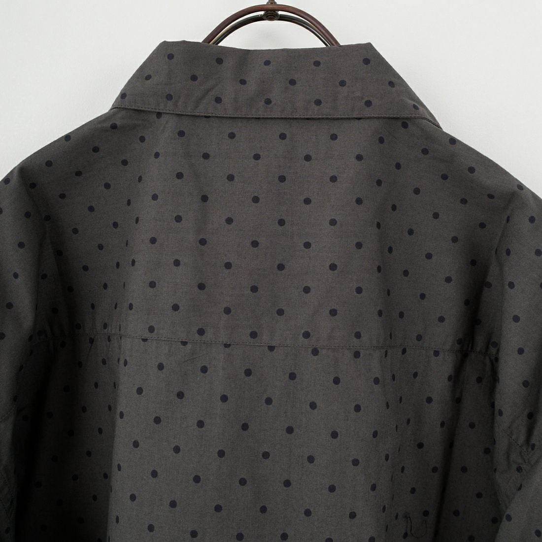 soil [ソイル] ドットコットンポプリン フラップポケットシャツ [NSL25531] 973M GY M.