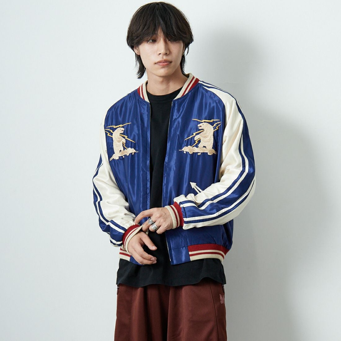 TAILOR TOYO [テーラートウヨウ] アセテートスーベニアジャケット [TT15790] 128 ALASKA &&モデル身長：179cm 着用サイズ：XL&&