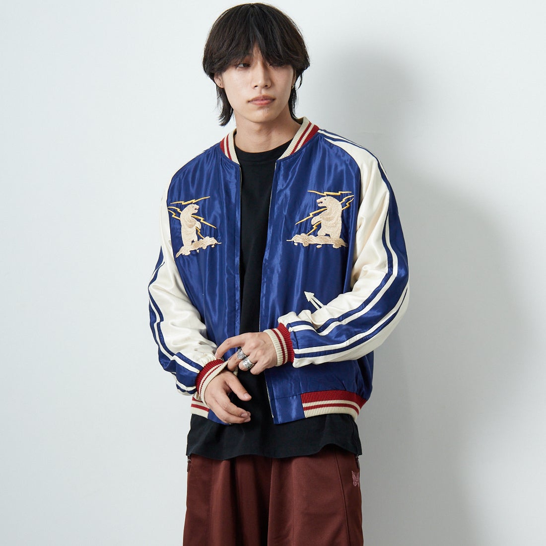 TAILOR TOYO [テーラートウヨウ] アセテートスーベニアジャケット [TT15790] 128 ALASKA &&モデル身長：179cm 着用サイズ：XL&&