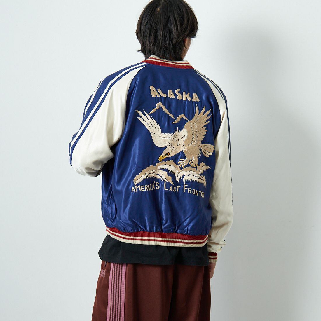 TAILOR TOYO [テーラートウヨウ] アセテートスーベニアジャケット [TT15790] 128 ALASKA &&モデル身長：179cm 着用サイズ：XL&&