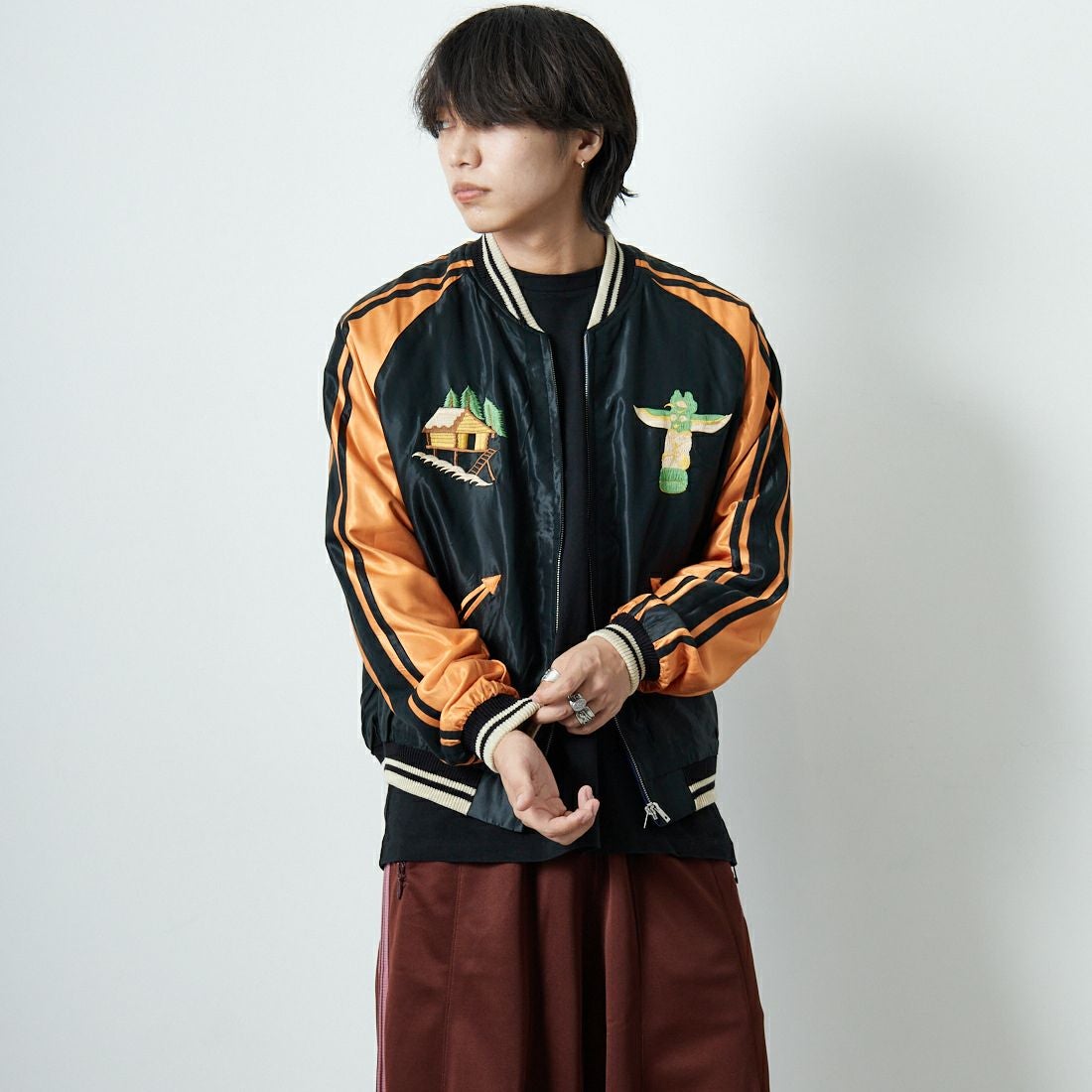 TAILOR TOYO [テーラートウヨウ] アセテートスーベニアジャケット [TT15790] 128 ALASKA &&モデル身長：179cm 着用サイズ：XL&&