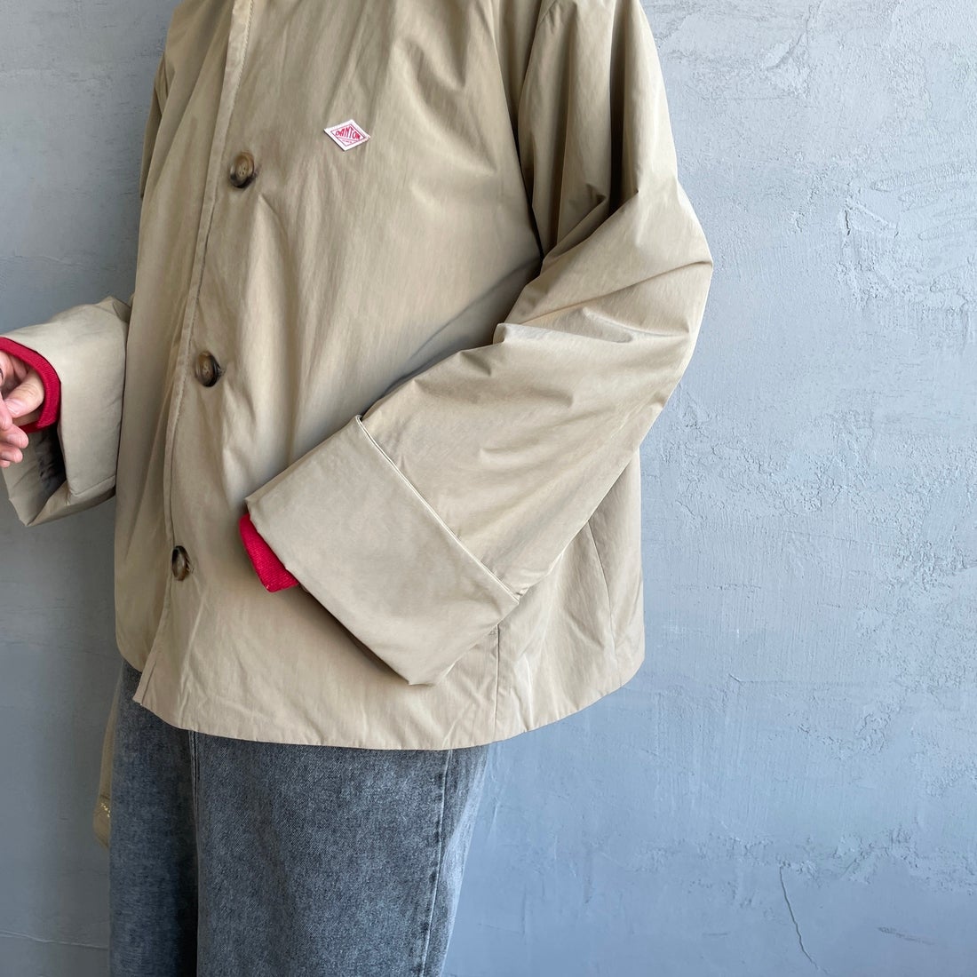 DANTON [ダントン] ピーチタフタ フーデッドジャケット [DT-A0673PNT