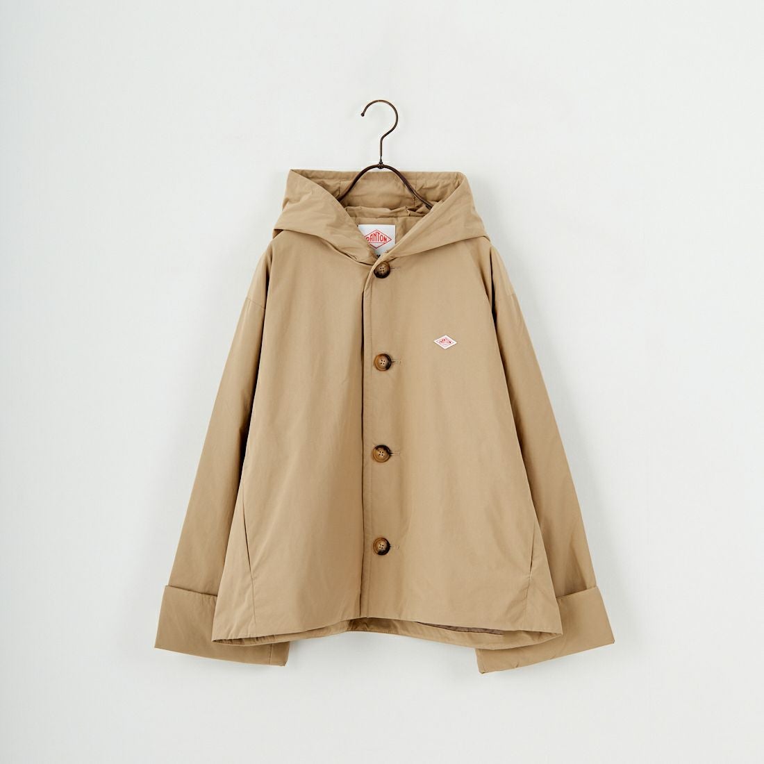 DANTON [ダントン] ピーチタフタ フーデッドジャケット [DT-A0673PNT] BEIGE