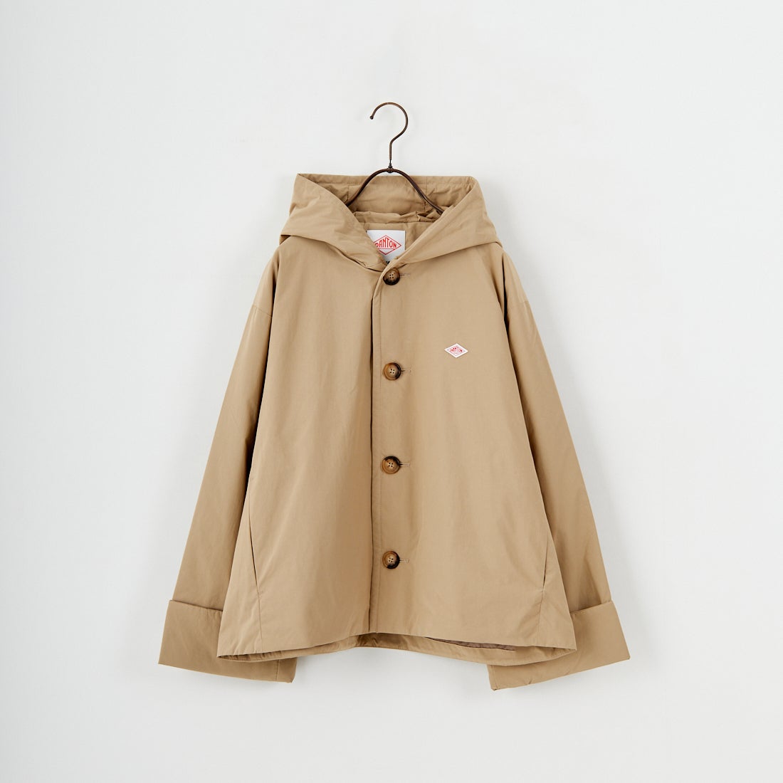 DANTON [ダントン] ピーチタフタ フーデッドジャケット [DT-A0673PNT] BEIGE