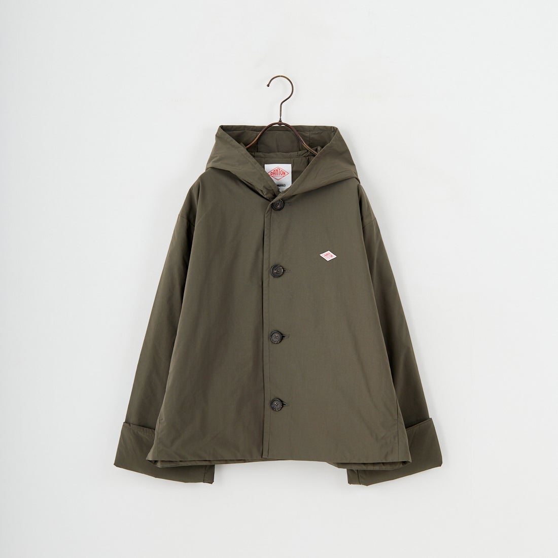 DANTON [ダントン] ピーチタフタ フーデッドジャケット [DT-A0673PNT] DEEP OLIVE