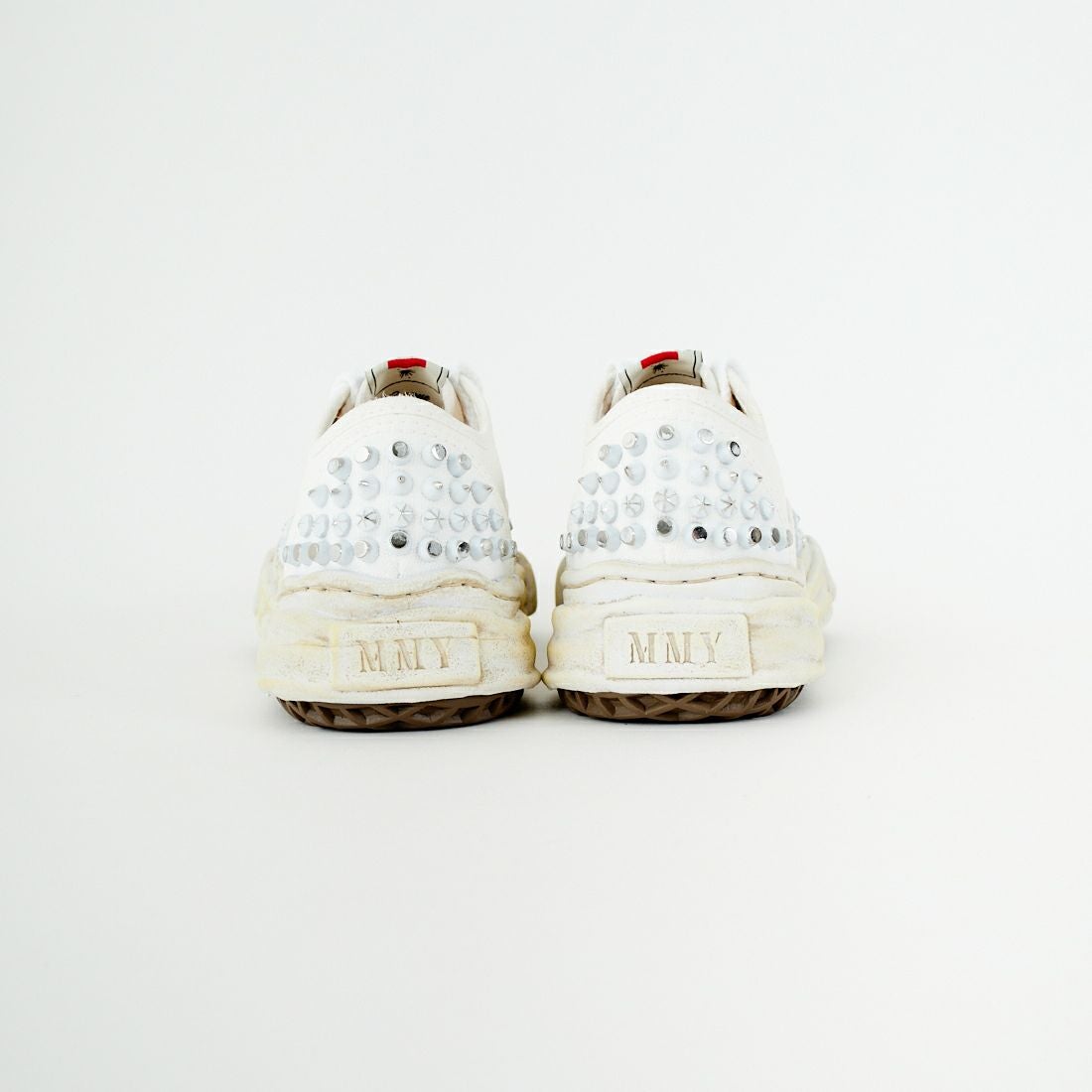 Maison MIHARA YASUHIRO [メゾン ミハラヤスヒロ] BAKER スタッズキャンバスローカット [A15FW733] WHITE