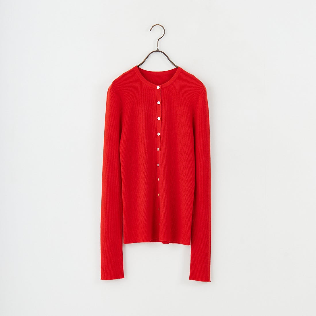 USINE [ユジーヌ] リブニットカーディガン [11256842] ﾚｯﾄﾞ