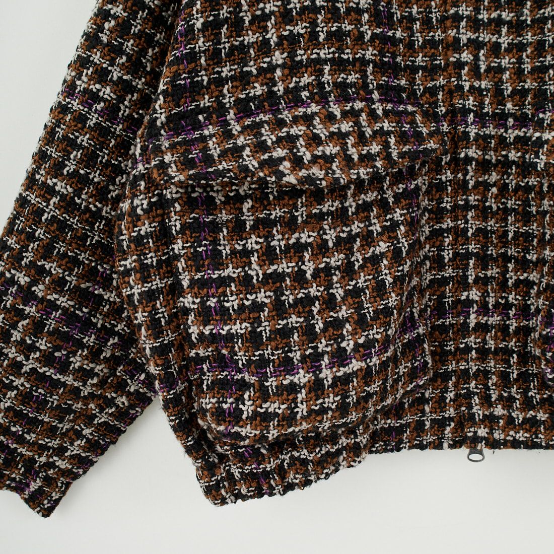 Noir Fabrik [ヌワールファブリック] ファンシーヤーンボンバージャケット [NF-254-073] 840 BEIGE