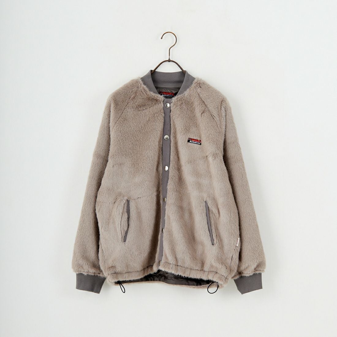 HELLO CALIF [ハローカリフ] ファーボンバーコーチジャケット [HC-254-057] GRYGE