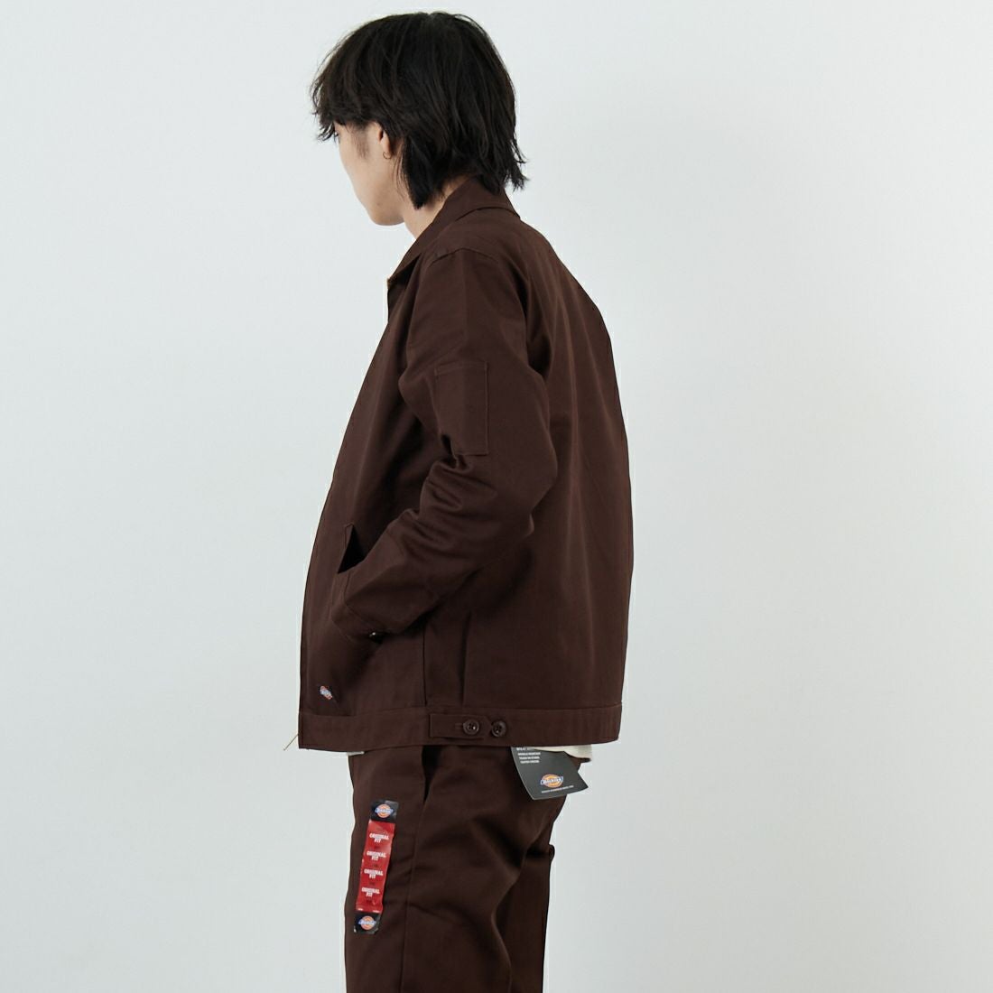 Dickies [ディッキーズ] Extended By GORO NAKATSUGAWA (MIN-NANO) JT75 アイゼンハワージャケット [81409400] 71 Dﾌﾞﾗｳﾝ &&モデル身長：179cm 着用サイズ：M&&