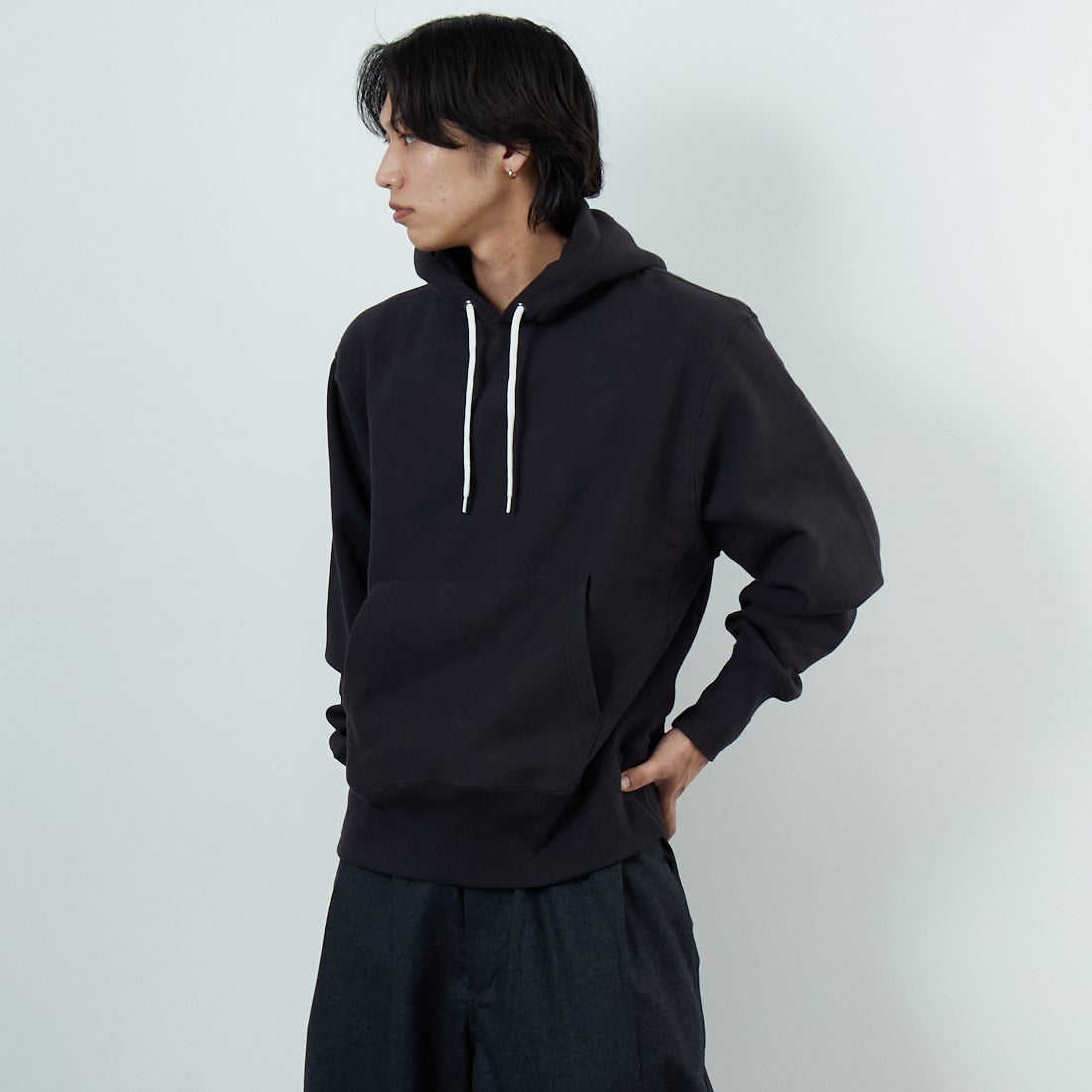 INK BLACK&&モデル身長：179cm 着用サイズ：M&&