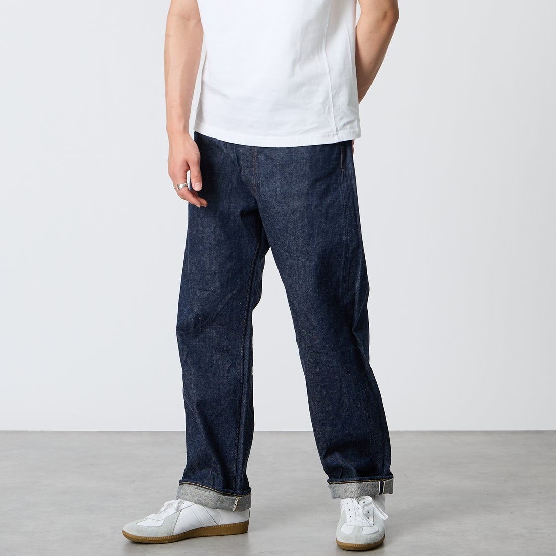 orSlow [オアスロウ] 105XX THE 1950S セルビッジデニムパンツ [01-1050XX] 81 ONEWASH &&モデル身長：177cm 着用サイズ：2&&