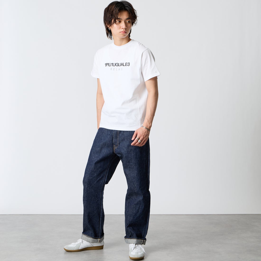 orSlow [オアスロウ] 105XX THE 1950S セルビッジデニムパンツ [01-1050XX] 81 ONEWASH &&モデル身長：177cm 着用サイズ：2&&