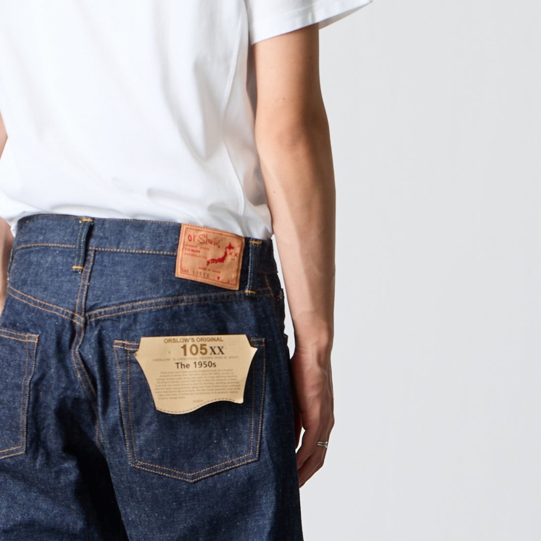 orSlow [オアスロウ] 105XX THE 1950S セルビッジデニムパンツ [01-1050XX] 81 ONEWASH &&モデル身長：177cm 着用サイズ：2&&