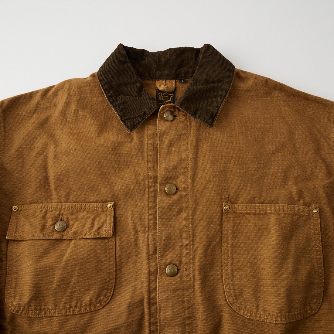 orSlow [オアスロウ] リラックスフィット オックスフォードカバーオール [01-6034] 53S BROWN