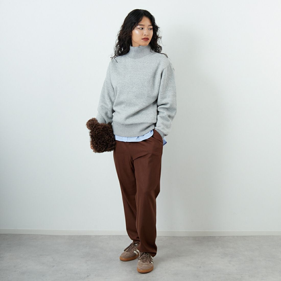 Jeans Factory Clothes [ジーンズファクトリークローズ] コスミカルウォームテーパードパンツ [21256055] 036 ﾚｯﾄﾞﾌﾞ &&モデル身長：162cm 着用サイズ：38&&