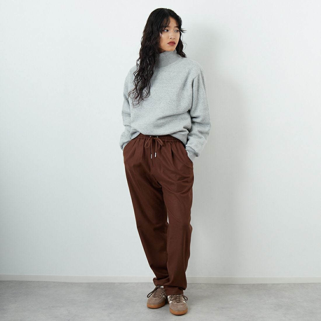 Jeans Factory Clothes [ジーンズファクトリークローズ] コスミカルウォームテーパードパンツ [21256055] 036 ﾚｯﾄﾞﾌﾞ &&モデル身長：162cm 着用サイズ：38&&