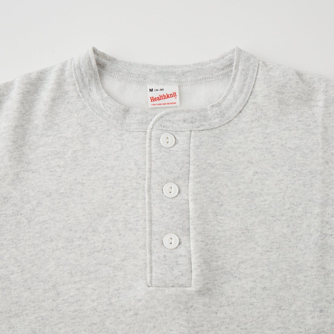 Health knit [ヘルスニット] クラシックヘンリーネックスウェット [54005] ASH GRAY
