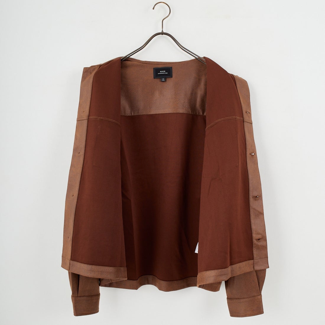 SLICK [スリック] シンセティックレザートラッカージャケット [5111047] 500 BROWN